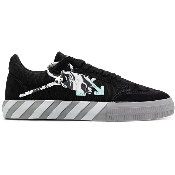 OFF-WHITE オフホワイト メンズ スニーカー 【OFF-WHITE Vulc Low Black Grey Light Blue】 サイズ US_12(30.0cm) Balck/Grey/Light Blue|asty