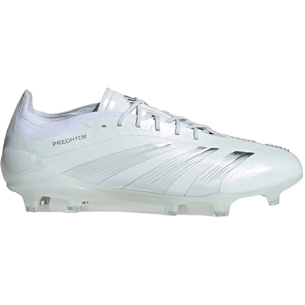 adidas アディダス メンズ スニーカー  【adidas Predator 24 Elite Low FG Cloud White Silver Metallic】  大いさ US_9(27.0糎) Cloud White/Silver Metallic/Cloud White スニーカー-メンズ靴