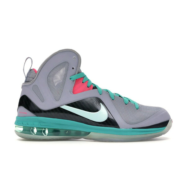 Nike ナイキ メンズ スニーカー  【Nike LeBron 9 なおなお書き Elite South Beach】  大きさ US_8(26.0糎) Wolf Grey/Mint Candy-New Green-Pink Flash