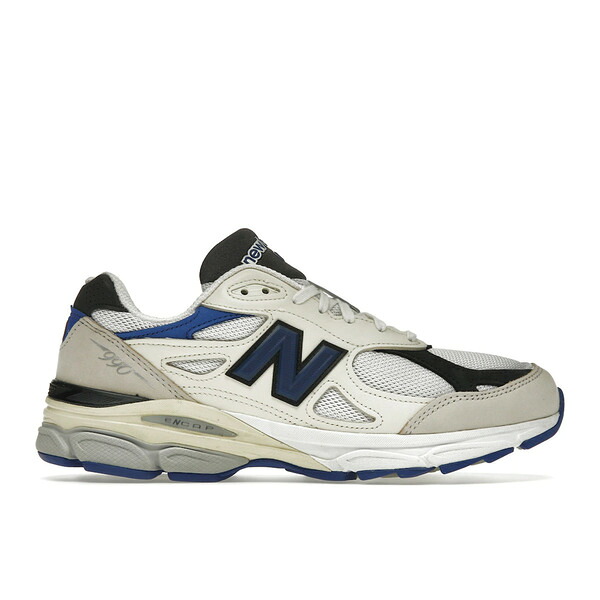 New Balance ニュー平衡にする メンズ スニーカー  【New Balance 990v3 MiUSA White Blue】  大きさ US_8(26.0糎) White/Blue