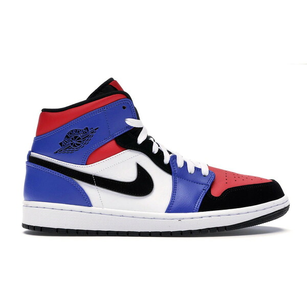 Jordan ジョーダン メンズ スニーカー 【Jordan 1 Mid Top 3】 サイズ US_7(25.0cm) White/Black-Hyper Royal-University Red-Metallic Silver|asty