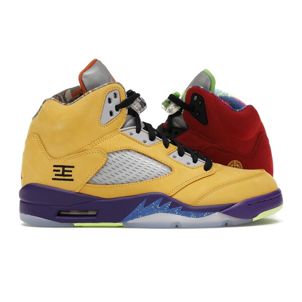 Jordan ジョーダン メンズ スニーカー  【Jordan 5 Retro What The】  大きさ US_11(29.0糎) Varsity Maize/Court Purple-Ghost Green-Solar Orange
