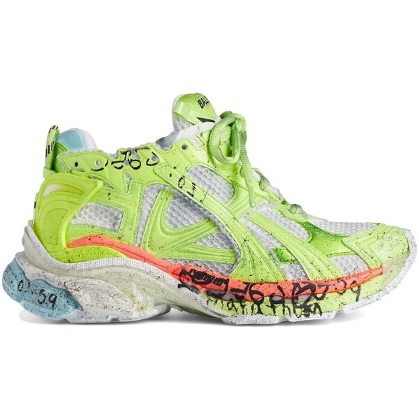 Balenciaga バレンシアガ メンズ スニーカー  【Balenciaga Runner White Flou Yellow Red Blue】  サイズ US_6(24.0cm) White/Flou Yellow/Red/Blue
