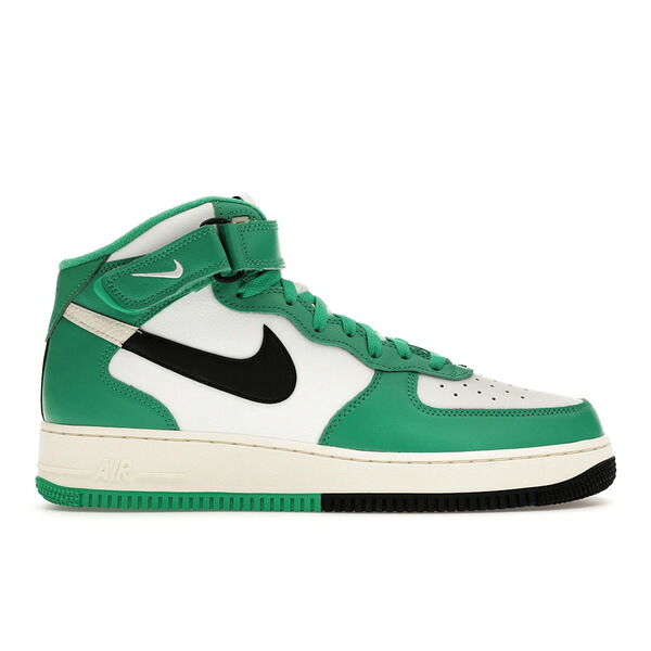 Nike ナイキ メンズ スニーカー  【Nike Air Force 1 Mid LV8 Split White Stadium Green】  大きさ US_7.5(25.5糎) Summit White/Black-Stadium Green-Coconut Milk