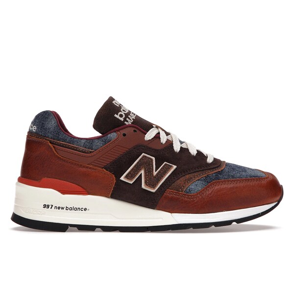 New Balance ニュー平衡にする メンズ スニーカー  【New Balance 997 Elevated Basics】  大いさ US_10.5(28.5糎) Brown/Blue スニーカー-靴-メンズ靴