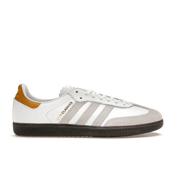 adidas アディダス メンズ スニーカー 【adidas Samba OG Kith Classics White Mango】 サイズ US_11.5(29.5cm) Footwear White/Off White｜asty