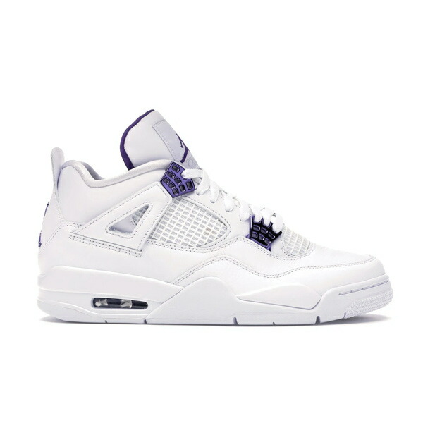 Jordan ジョーダン メンズ スニーカー  【Jordan 4 Retro Metallic Purple】  サイズ US_10(28.0cm) White/Metallic Silver-Court Purple
