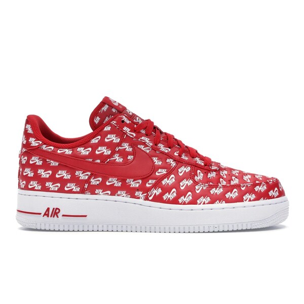 Nike ナイキ メンズ スニーカー  【Nike Air Force 1 Low All Over Logo Red】  大いさ US_6(24.0珊) University Red/University Red-White メンズ靴-スニーカー-靴