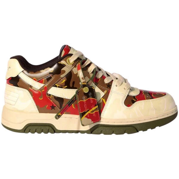 OFF-WHITE オフホワイト メンズ スニーカー  【OFF-WHITE Out Of Office OOO Low Tops Beige Camo】  サイズ EU_42(27.0cm) Beige/Camo