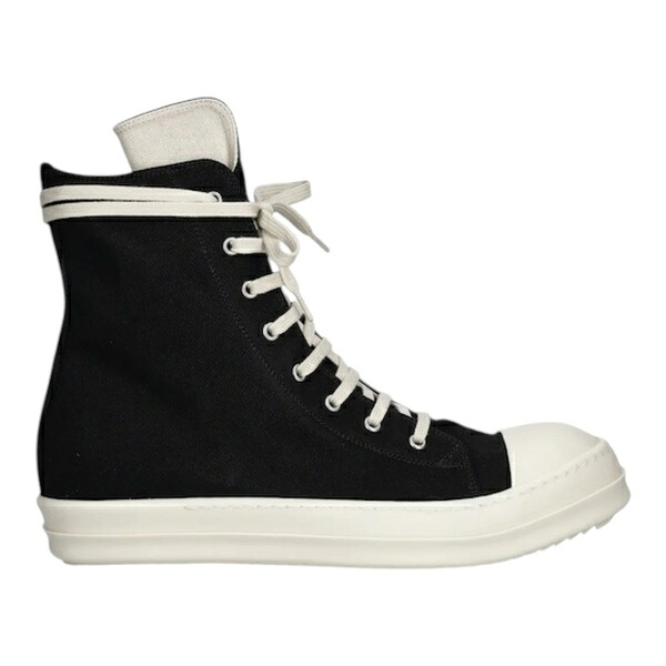 Rick Owens リックオウエンス メンズ スニーカー  【Rick Owens DRKSHDW High Top Black Milk】  サイズ EU_45(30.0cm) Black/Milk/Milk