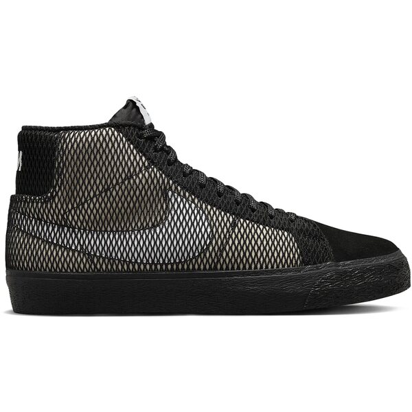 Nike ナイキ メンズ スニーカー  【Nike SB Zoom Blazer Mid PRM Black Netting】  大いさ US_10(28.0糎) White/White/Black/Black 靴-スニーカー