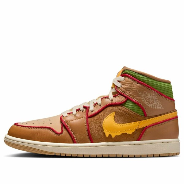 Jordan ジョーダン メンズ スニーカー  【Air Jordan 1 Mid SE \u0027Cheeseburger\u0027 IB7403-224】  大きさ US_12(30.0糎)