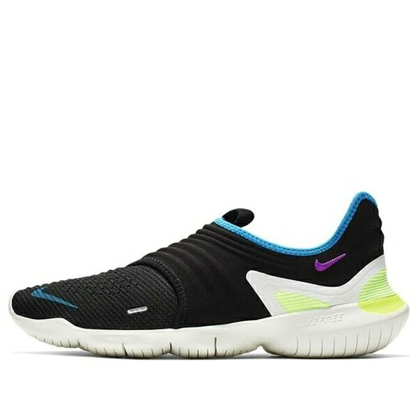 Nike ナイキ メンズ スニーカー  【Nike Free RN Flyknit 3.0 \u0027Black Hyper Violet\u0027 AQ5707-003】  大きさ US_8(26.0珊)