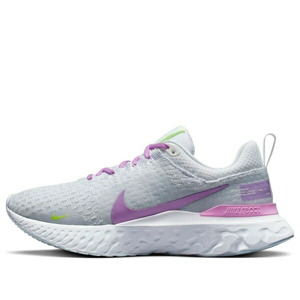 Nike ナイキ レディース スニーカー  【(WMNS) Nike React Infinity Run Flyknit 3 \u0027Grey Rush Fuchsia\u0027 DZ3016-100】  大きさ US_7.5(24.5糎)