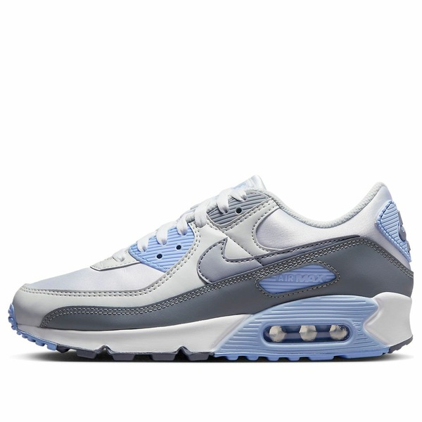 Nike ナイキ レディース スニーカー 【(WMNS)Nike Air Max 90 'White Grey Blue' FB8570-100】 サイズ US_7(24.0cm)|asty