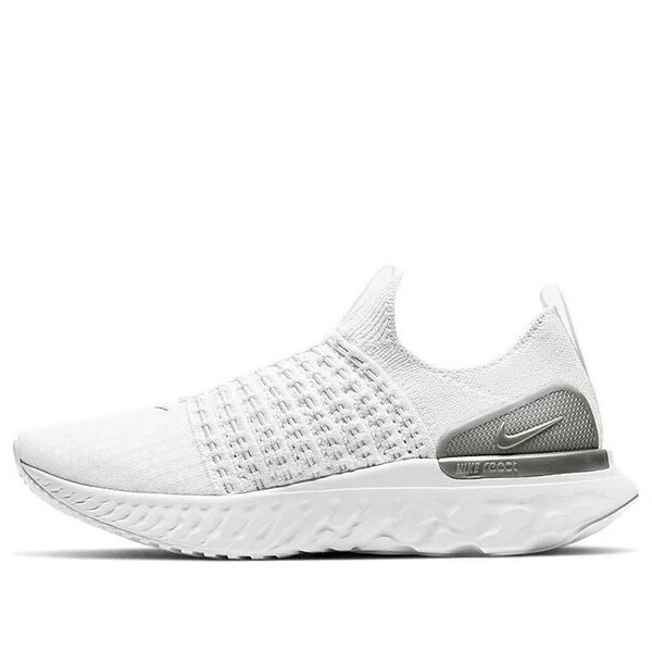 Nike ナイキ レディース スニーカー  【(WMNS) Nike React Phantom Run Flyknit 2 \u0027True White Silver\u0027 CJ0280-100】  大きさ US_7.5(24.5糎)