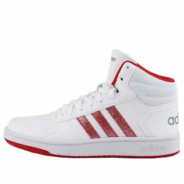 adidas アディダス レディース スニーカー  【(WMNS) adidas Hoops 2.0 Mid \u0027White Red\u0027 FW5695】  大きさ US_5(22.0糎)