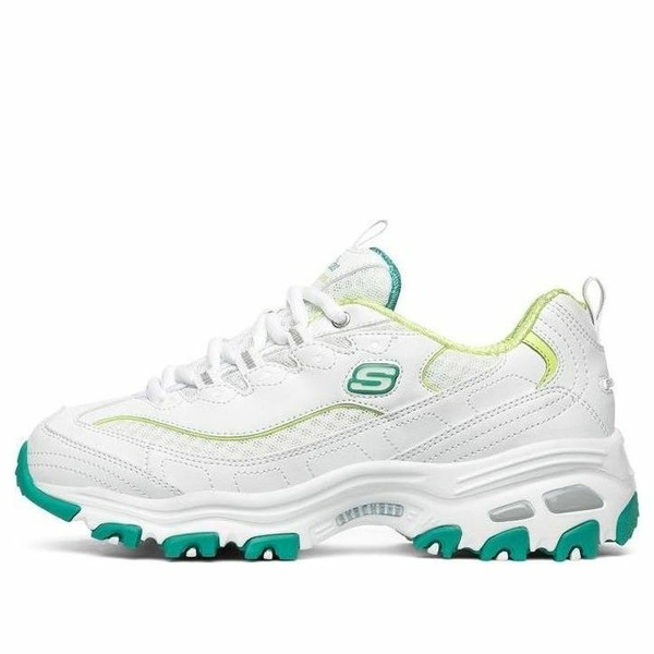 Skechers スケッチャーズ レディース スニーカー  【(WMNS) Skechers D Lites 1.0 Low-Top Running Shoes White/Green 99999863-WGR】  大きさ US_5.5(22.5糎)