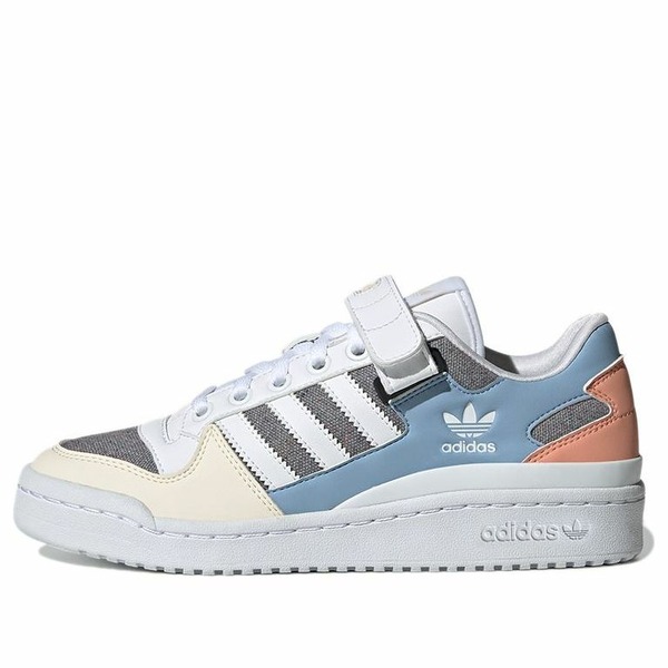 adidas アディダス レディース スニーカー  【(WMNS) adidas originals Forum Low Wear-resistant Non-Slip Casual Skateboarding Shoes White Blue Gray GZ4405】  大きさ US_W_4.5