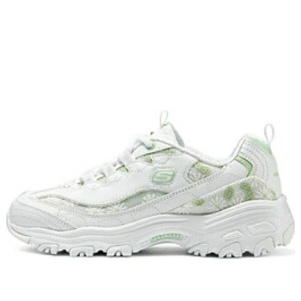 Skechers スケッチャーズ レディース スニーカー 【(WMNS) Skechers Women Sport D'Lites 1.0 'White Green' 150234-WGR】 サイズ US_6.5(23.5cm)|asty