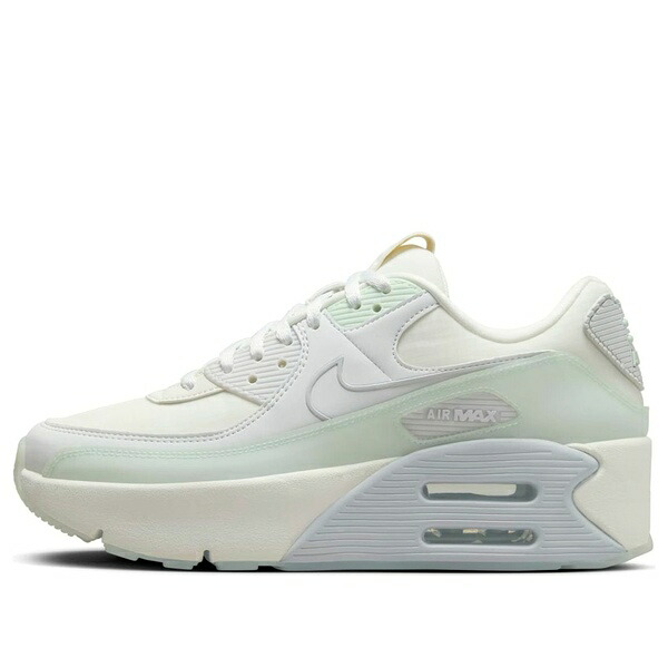 Nike ナイキ レディース スニーカー 【(WMNS) Nike Air Max 90 LV8 'Summit White Barely Green' HF0782-102】 サイズ US_6.5(23.5cm)|asty