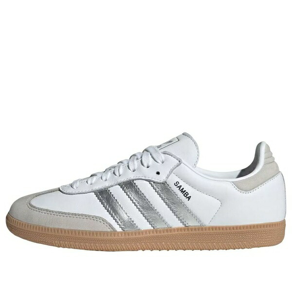 adidas アディダス レディース スニーカー  【(WMNS) adidas Samba OG \u0027White Silver Metallic Grey\u0027 JI2725】  大きさ US_W_14