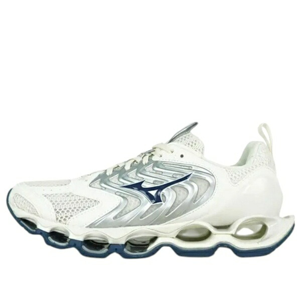 Mizuno ミズノ メンズ スニーカー  【Mizuno Wave Prophecy 14 S \u0027White Navy\u0027 J1GC258384】  大いさ US_8.5(26.5糎) スニーカー-メンズ靴