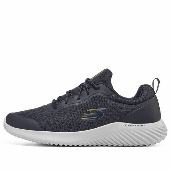 Skechers スケッチャーズ メンズ スニーカー 【Skechers Bounder Trainers 'Navy' 232005-NVY】 サイズ US_8.5(26.5cm)｜asty