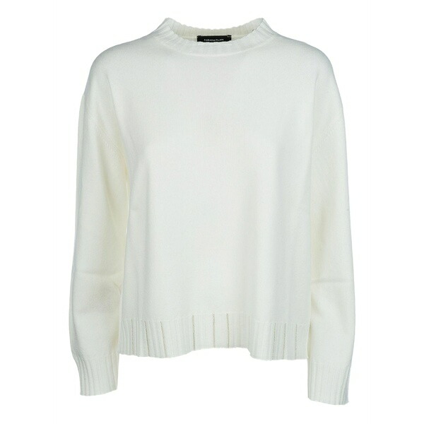 ファビアナ フィリッピ レディース ニット&セーター アウター Bead-embellished sweater White｜asty