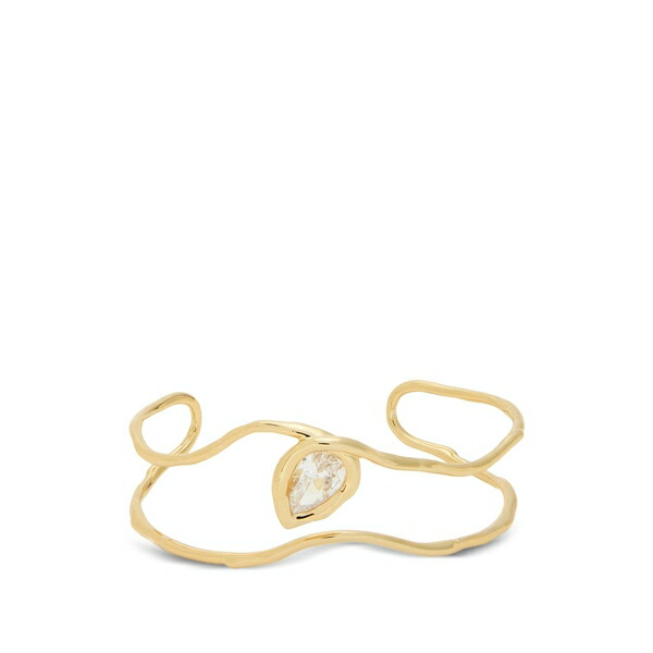 アレクシス ビッター レディース ブレスレット・バングル・アンクレット アクセサリー Asterales crystal-embellished wavy cuff bracelet Gold｜asty