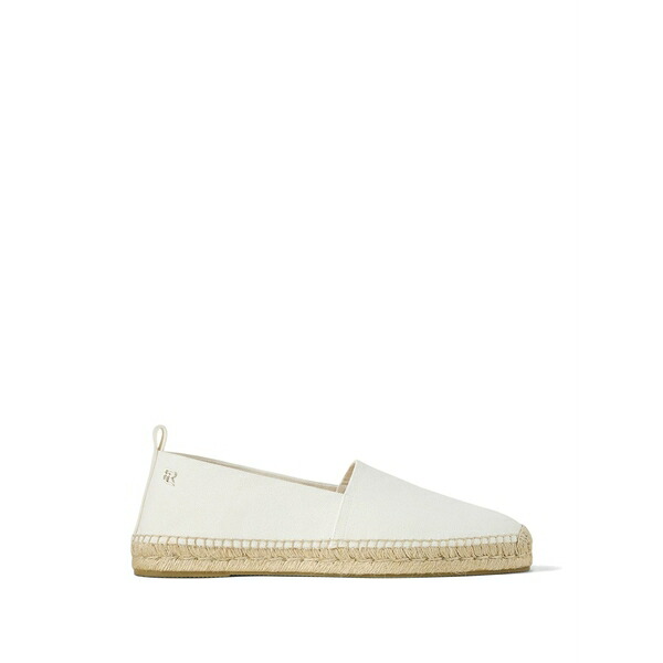 ラルフ・ローレン パープルレーベル メンズ サンダル シューズ Logo-plaque espadrille White