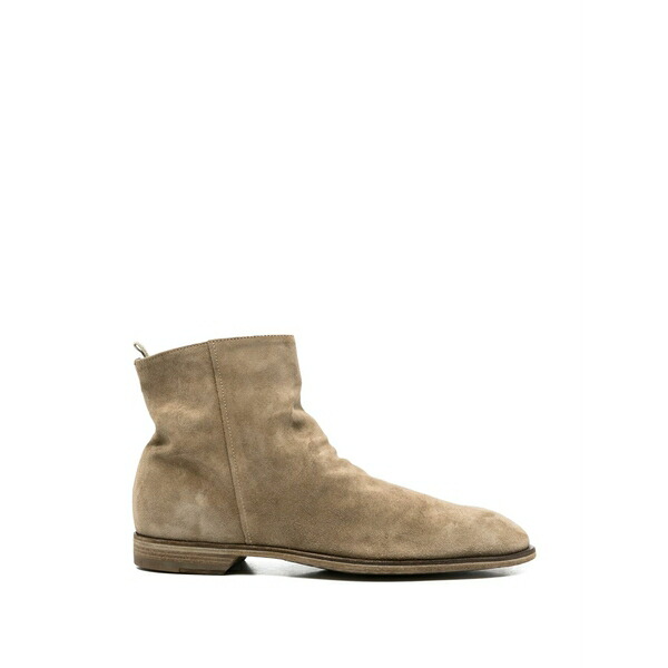 オフィチーネ 創造的 メンズ ブーツ シューズ Zip-up boots Neutrals
