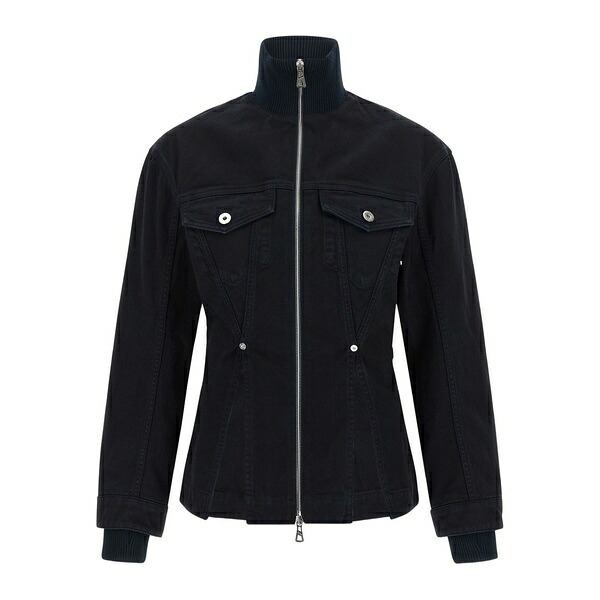 ジャン極点 ゴルチエ レディース 上衣＆上衣 アウター Slit denim jacket Blue