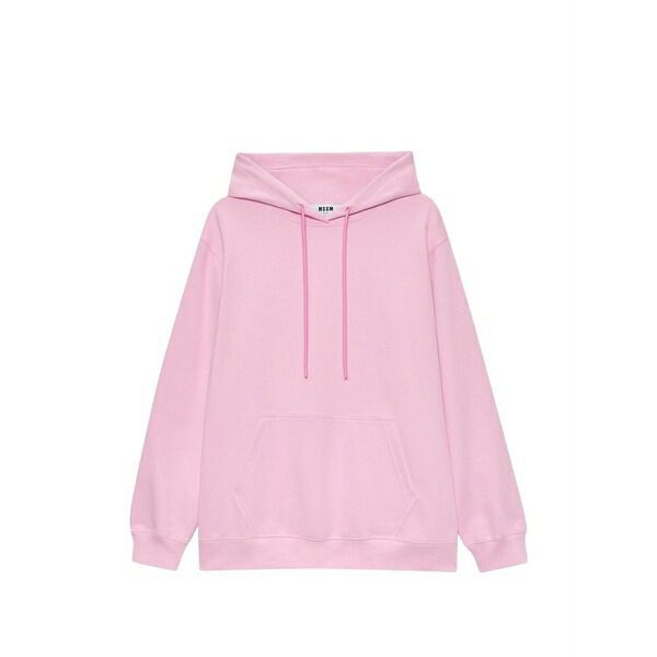 エムエスジイエム レディース パーカー・スウェットシャツ アウター Logo-print hoodie Pink