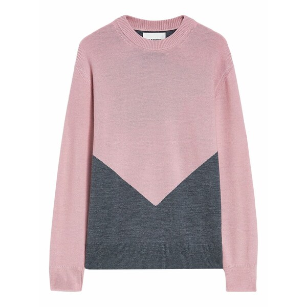 ジル・サンダー メンズ 編み物\u0026プルオーバー アウター Colourblock sweater Pink