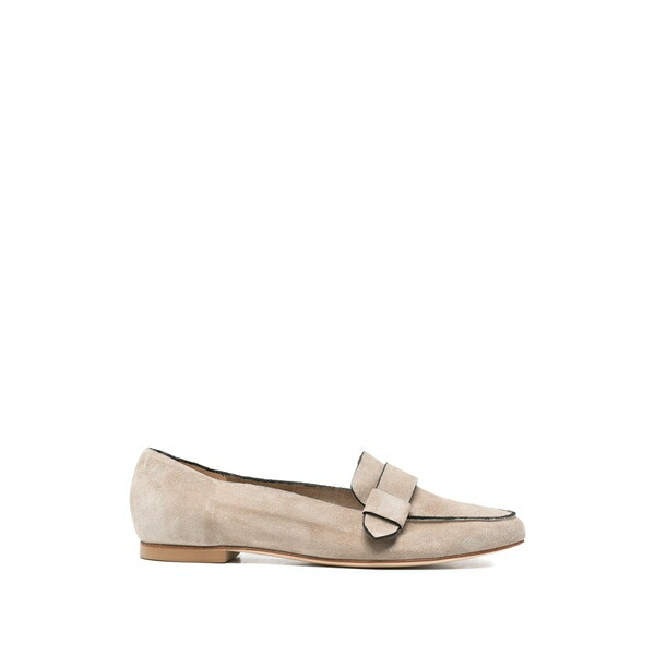アンナ・エフ レディース スリッポン・ローファー シューズ Knot-detail loafers Neutrals