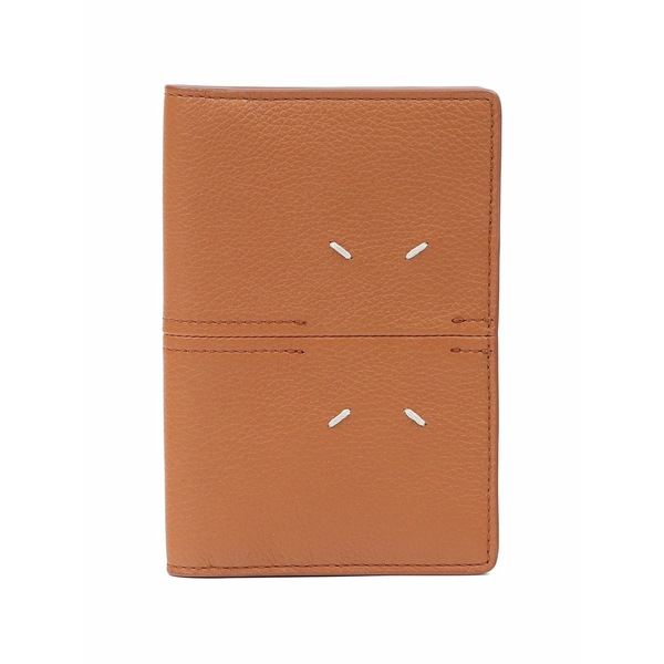マルタンマルジェラ メンズ 銭入れ 添え物 Leather passport holder Brown