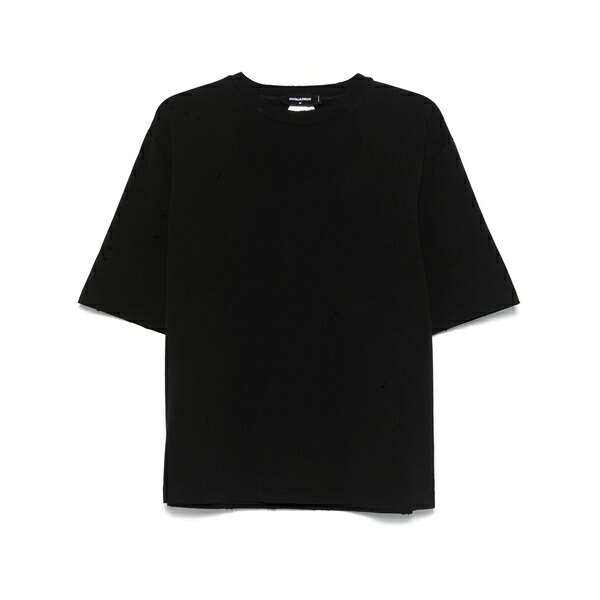 ディースクエアード メンズ Tシャツ トップス Cotton t-shirt Black｜asty