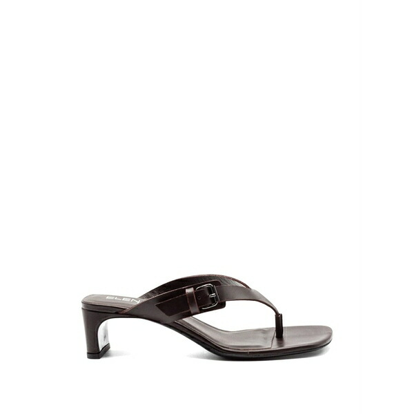 エレナイアチ レディース サンダル シューズ Buckle-detail heeled sandals Brown