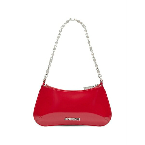 ジャクエムス レディース ショルダーバッグ 御徒面子 Mini bisou chain-strap shoulder bag Red