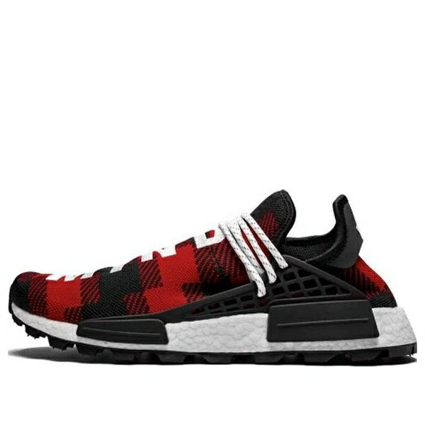adidas アディダス メンズ スニーカー  【adidas x BBC x Pharrell Williams NMD Human Race Friends and Family \u0027Red Plaid\u0027  EF7389】  大きさ US_7(25.0珊)