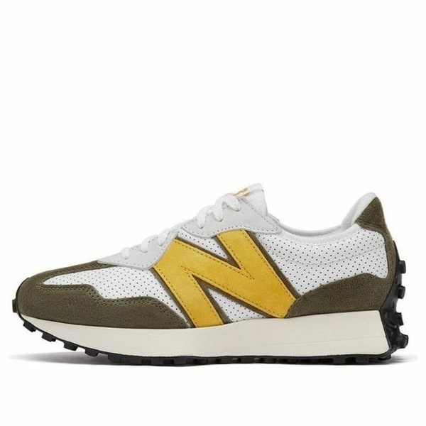 New Balance ニュー平衡にする メンズ スニーカー  【New Balance 327 \u0027White Yellow\u0027 MS327PO】  大きさ US_M_4.5