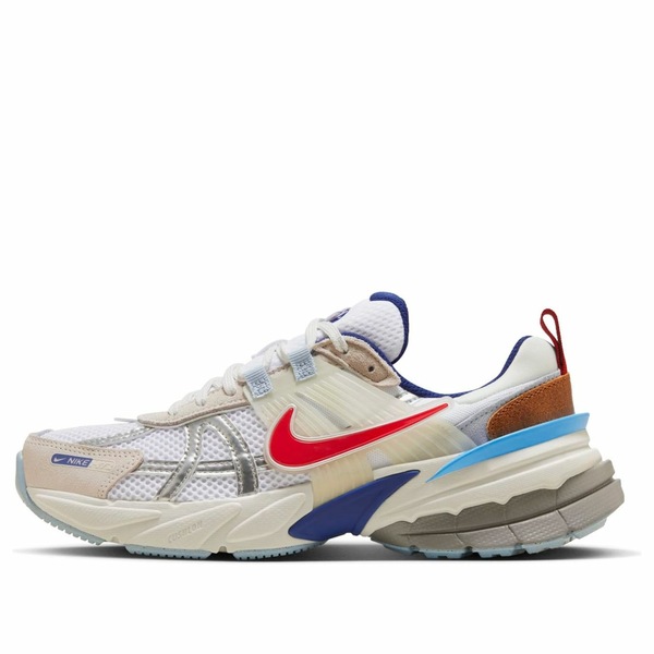 Nike ナイキ レディース スニーカー 【(WMNS) Nike V2K Run 'Metallic Silver Gym Red Deep Royal Blue' HF5724-061】 サイズ US_9.5(26.5cm)|asty