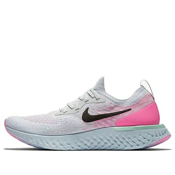 Nike ナイキ レディース スニーカー 【(WMNS) Nike Epic React Flyknit 'Pure Platinum' AQ0070-007】 サイズ US_7(24.0cm)|asty