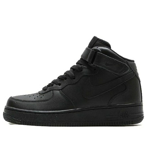 Nike ナイキ レディース スニーカー 【(WMNS) Nike Air Force 1 '07 Mid 'Black' 366731-001】 サイズ US_5(22.0cm)｜asty 36,270円