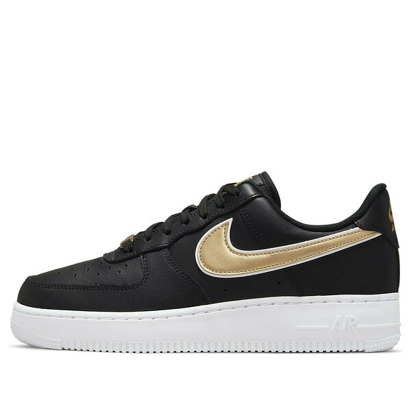 Nike ナイキ レディース スニーカー 【(WMNS) Nike Air Force 1 '07 Essential 'Black Metallic Gold' DD1523-001】 サイズ US_6.5(23.5cm)|asty
