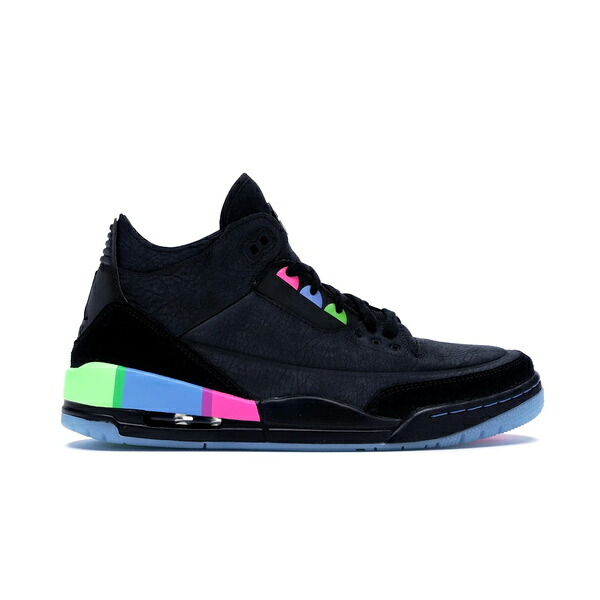 Jordan ジョーダン メンズ スニーカー  【Jordan 3 Retro Quai 54 (2018)】  サイズ US_8(26.0cm) Black/Black-Electric Green-Infrared 23