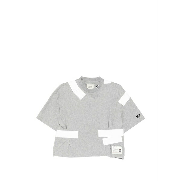 ミハラヤスヒロ レディース Tシャツ トップス Taped tucked t-shirt Grey｜asty