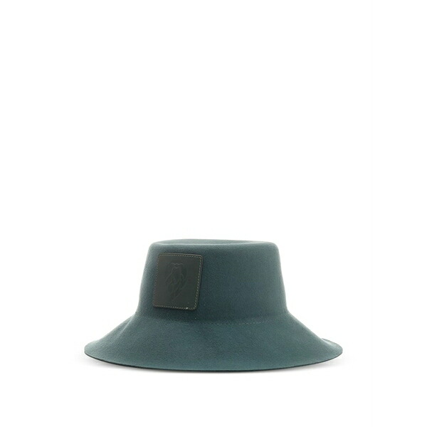 ヘレンカミンスキー レディース 帽子 アクセサリー Reign logo-patch bucket hat Green｜asty