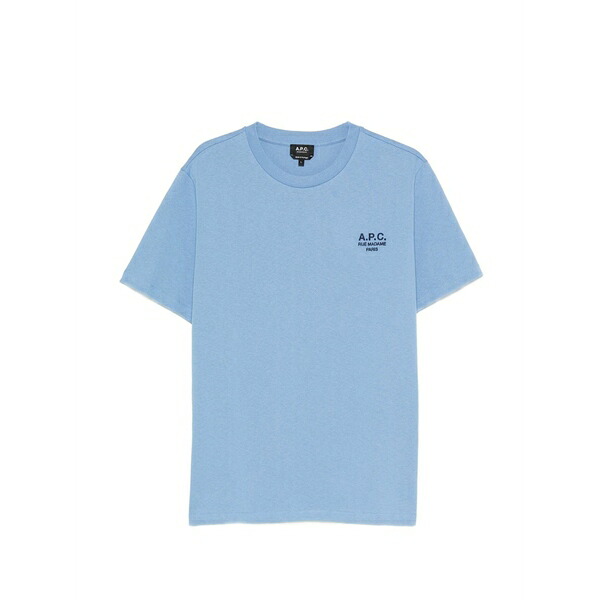 アーペーセー メンズ Tシャツ トップス Rue madame logo-print t-shirt Blue|asty
